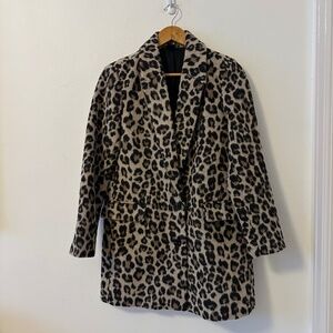 Love Token Leopard Print Jacket | Size XS